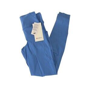 Lululemon Women Fast Free HR Tight 28” *Pockets POOL Blue Size 6 New w/tag $128